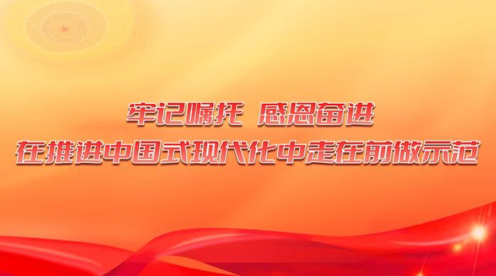 “牢記囑托 感恩奮進 在推進中國式現代化中走在前做示范”專題